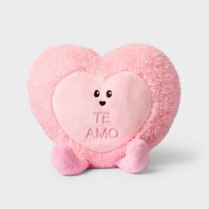Valentine Sweetheart Candy 5” Plush - Te Amo Pink Stuffy by Gigglescape